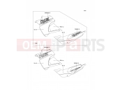 KAWASAKI 2001 Decals(Gold/White)