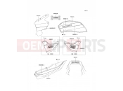 KAWASAKI 2001 Decals(Green/White)