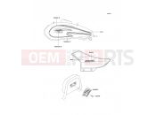 KAWASAKI 2004 Decals(Red)