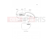 KAWASAKI 2005 Decals(Red/Graystone)