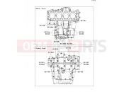 KAWASAKI ZZR1400 (ZX1400A6F) Crankcase Bolt Pattern