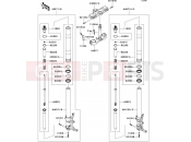 KAWASAKI ZZR1400 (ZX1400A6F) Front Fork