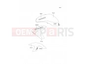 KAWASAKI ER-6n ABS (ER650B7F) Decals(Black)