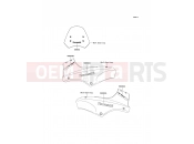 KAWASAKI VERSYS (KLE650A7F) Decals(Orange)(Ebony)