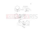 KAWASAKI VERSYS (KLE650B7F) Decals(Blue)(Black)(Black)