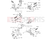 KAWASAKI 2007 Footrests