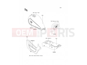 KAWASAKI 1995 Decals(Red/Red)