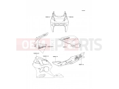 KAWASAKI 1995 Decals(Violet/Red)