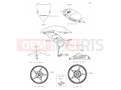 KAWASAKI 2019 Decals(Black)