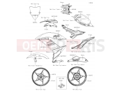 KAWASAKI 2019 Decals(Green)
