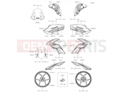 KAWASAKI 2019 Decals(Gray)