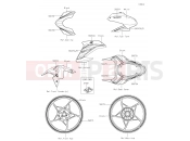 KAWASAKI 2019 Decals(White)(BKF)