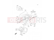 KAWASAKI KFX400 (KSF400A6F) Rear Fender(s)