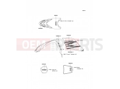 KAWASAKI 2009 Decals(White)