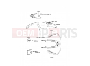 KAWASAKI 2011 Decals(Silver)