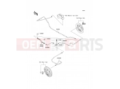 KAWASAKI MULE 600 (KAF400B7F) Rear Brake Piping