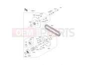 KAWASAKI MULE 600 (KAF400B8F) Driven Converter/Drive Belt