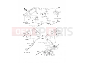 KAWASAKI MULE 600 (KAF400BEF) Front Brake Piping
