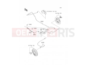 KAWASAKI MULE 600 (KAF400BEF) Rear Brake Piping