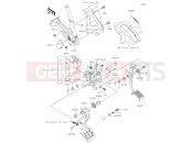 KAWASAKI MULE PRO-DX (KAF1000EHF) Brake Pedal