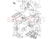 KAWASAKI MULE PRO-DX (KAF1000FHF) Frame Fittings(Rear)