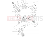 KAWASAKI MULE PRO-DX (KAF1000EJF) Brake Pedal