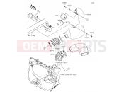 KAWASAKI MULE PRO-DXT (KAF1000BGF) Air Cleaner-Belt Converter