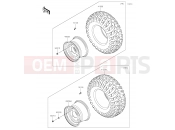 KAWASAKI MULE PRO-DXT (KAF1000AJF) Wheels/Tires