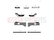 KAWASAKI MULE PRO-MX (KAF700BKF) Decals