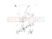 KAWASAKI KX450F (KX450D7F) Kickstarter Mechanism