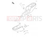 KAWASAKI 2015 Footrests