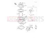 KAWASAKI 1990 Cylinder Head/Cylinder