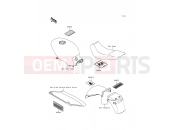KAWASAKI GPZ500S (EX500-D7) Labels