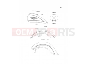 KAWASAKI 2002 Decals(Black/Silver)