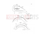 KAWASAKI 2002 Decals(C.W.Red)