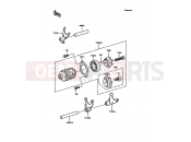 KAWASAKI KDX200 (KDX200-C2) Gear Change Drum/Shift Fork(s)