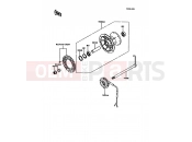 KAWASAKI KDX200 (KDX200-C2) Front Hub