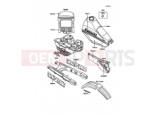KAWASAKI 1987 Decals(BLUE/WHITE)(KL250-D6)