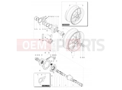 MV Agusta F3 800 Rear Wheel Assembly