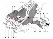 MV Agusta 1999-2001 F4 750S 1+1 Rear Frame (single seat)