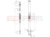 MV Agusta 1999-2001 F4 750S 1+1 Front Fork Right