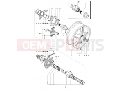 MV Agusta 1999-2001 F4 750S 1+1 Rear Wheel Assembly