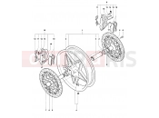 MV Agusta 1999-2001 F4 750S 1+1 Front Wheel Assembly
