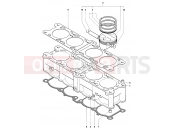 MV Agusta 2002-2003 F4 750S 1+1 Cylinder & Piston Assembly