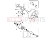MV Agusta 2005 F4 Tamburini Rear Wheel Assembly