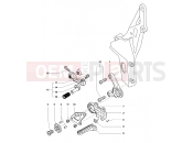 MV Agusta 2006 F4 Veltro Pista Footrest Assembly Left