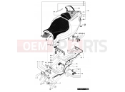 MV Agusta 2006-2007 F4 1000R 1+1 Rear Fairing (double seat)