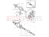 MV Agusta 2007-2008 F4 312R 1000 1+1 Rear Wheel Assembly