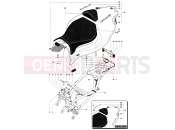 MV Agusta 2007-2008 F4 312R 1000 1+1 Rear Fairing (single seat)