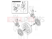 MV Agusta 2008-2009 F4 312RR 1078 Front Wheel Assembly